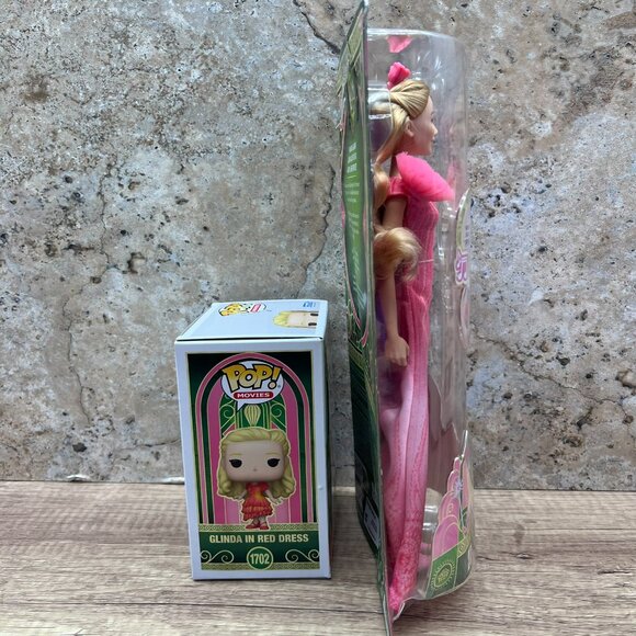 Mattel Wicked Movie Singing Glinda Witch Rare URL MISPRINT & Funko Pop! #1702 - Picture 6 of 6